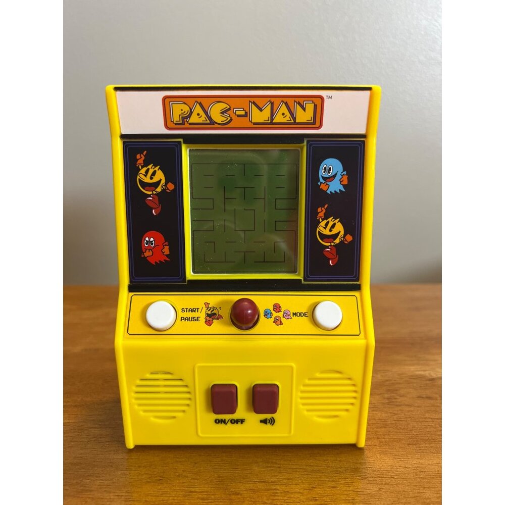 PacMan Handheld Game Arcade Style Electronic 6" Tabletop Works